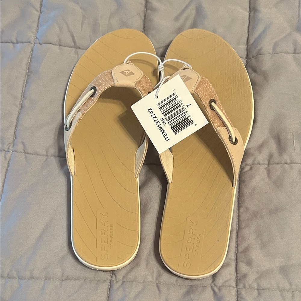 Sperry Women's Beige Sandals size 7 NWT